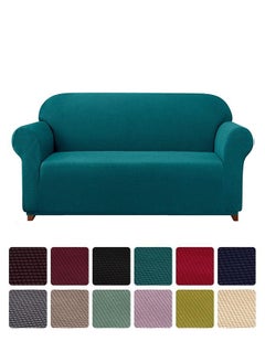 اشتري Two Seater Exquisitely Full Coverage Sofa Cover Dark Green 145-185cm في الامارات