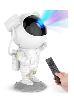 اشتري Star Projector Galaxy Night Light - Astronaut Starry Nebula Ceiling LED Projection Lamp with Timer, Remote Control, Adjustable Head Angle في الامارات