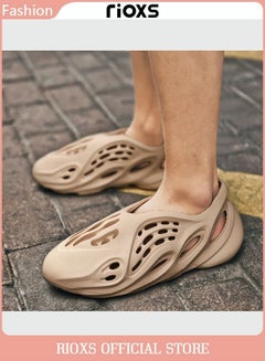 Buy Men's Yeezy Foam Runner Slides Non-Slip Summer Sandals Closed Toe Lightweight Outdoor Indoor Beach Flat Shoes in Saudi Arabia