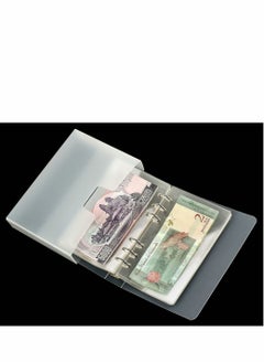 اشتري Dollar Bill Holder for Collectors Paper Money Currency Sleeves Collection Album, Cash Holders Book Banknote Collection, Clear في السعودية