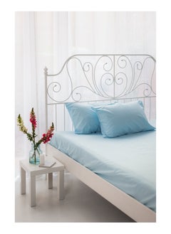 Buy Plain Blossom flat Bedsheet 240x260 cm 200 TC in Egypt