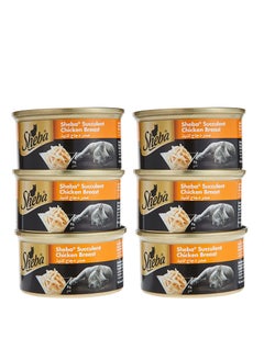 Buy Sheba Succulent Chicken Cat Food 85G X 6 Cans in Saudi Arabia