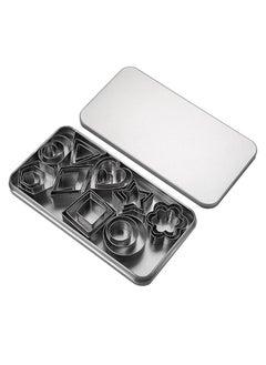 اشتري 27-piece Stainless Steel Cookie and Cake Baking Mold with Box في الامارات