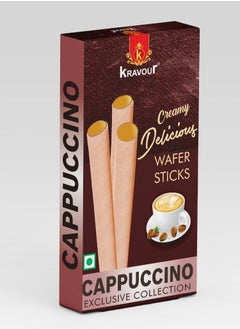 Buy Kravour Cappuccino Wafer Rolls 75g in UAE