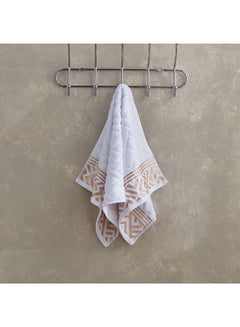 Buy Meknes Lurex Patterned Cotton Hand Towel 70 x 40 cm in UAE