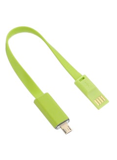 Buy Keendex KX 3040 Micro Male To Usb2.0 Male Charge & Data Sync Cable, 10cm - Green in Egypt