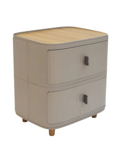 Buy 2-Layer Plastic Storage Drawers, Bedside Storage Cabinet, Bedroom Nightstand in Saudi Arabia