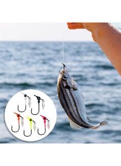 اشتري 25PCS Fishing Jig Heads 1/8oz with Plastic Case, High-Carbon Steel Fishing Jig Hooks Jighead Hooks Fishing Crappie Jigs for Bass Freshwater and Saltwater Fishing Lovers (5 Colors) في الامارات