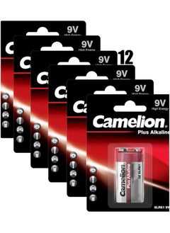 Buy Camelion 6LF22 9V Plus Alkaline Battery 12 Packs in Egypt