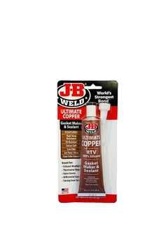 Buy J-B Weld 32325 Ultimate Copper High Temperature Rtv Silicone Gasket Maker And Sealant - 3 Oz. - Copper in UAE