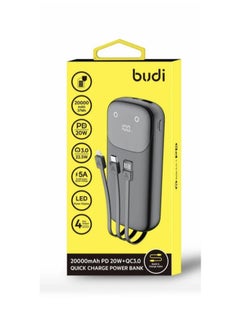 Buy BUDI 20000MAH 22.5W 3.0-QUICK CHARGING POWER BANK in Saudi Arabia