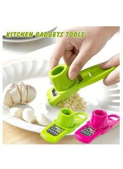 Buy Multi Functional Garlic Presses Ginger Garlic Grinding Grater Planer Slicer in Saudi Arabia