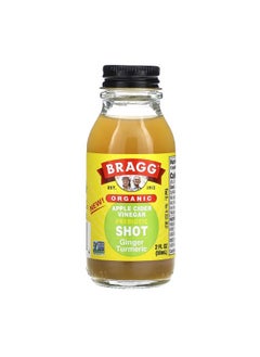 Buy Organic Apple Cider Vinegar Prebiotic Shot Ginger Turmeric 2 fl oz 59 ml in UAE