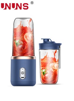 اشتري Portable Electric Juicer,400ml Wireless Automatic Juicer Blender With USB Rechargeable And 2 Juice Cup,For Smoothies And Shakes,Bule في السعودية