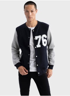 Buy Graphic Snap Button Jacket in Saudi Arabia