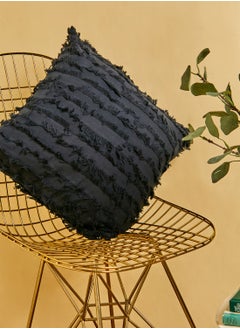 Buy Navy Fringe Cushion With Insert in Saudi Arabia