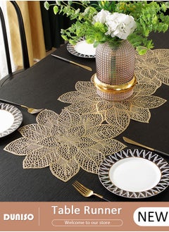 Buy Table Runner, Simulation Bauhinia Washable Placemats, Non Slip PVC Table Runners Holidays Parties Decor, Table Decor for Party and Dining Room Decorations in UAE