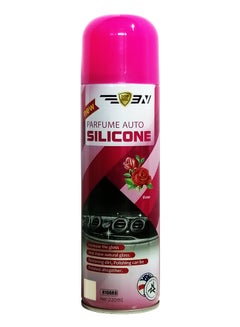 Buy Silicone Polish For Car DashBoard And Plastic Care And Cleaner With Scent Rose 220ml in UAE