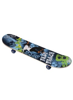 Buy Double Kick Deck Concave Cruiser Trick Skateboard for Kids Youth Adult Teens in UAE