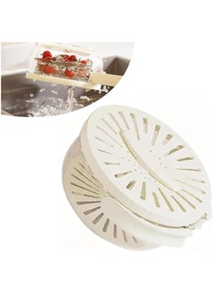 Buy Drain Basket New Multifunctional Fruit and Vegetable Washing ,Portable Refrigerator Fresh-Keeping Storage Box with Cover, Thick Double-Layer Washing Basin with Handle for Picnic in UAE