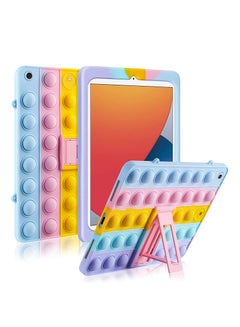 Buy Interesting Gifts Fidget Toys pop Case for iPad 10.2 case 2022 /2021/2020 ipad 9th /7th /8th Generation case with Stand/ Strap Silicon Bubble Anxiety Stress Reliever Toys for Girls Boys Men Woman in UAE