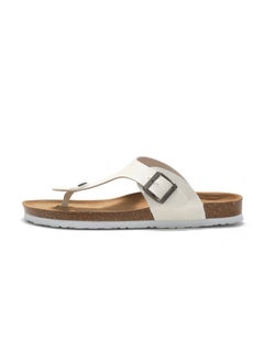 Buy Casual Cork Footbed Support Sandals-White in UAE