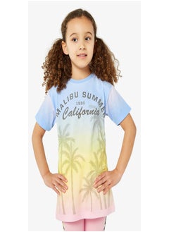 Buy Palm Tree Longline T Shirt in Saudi Arabia