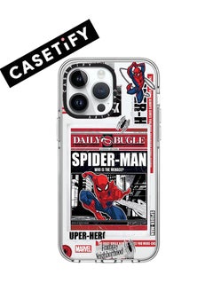 Buy Apple iPhone 15 Pro Max Case,Spider Poster Magnetic Adsorption Phone Case - Semi transparent in UAE