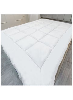 Buy Mattress Topper Fiber Size 195 × 195 × 8 cm in Egypt