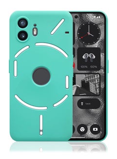 Buy For Nothing Phone 2 Full Body Silicone Protective Phone Case Cover Aqua Blue in Saudi Arabia
