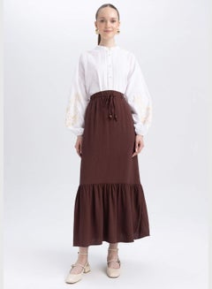 Buy Woman Tiered Woven Skirt in UAE