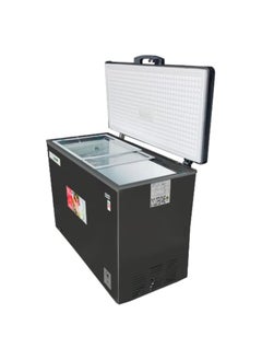 Buy 250 Litre Chest Freezer, Single Door, Super Freezer Elite Series with Inner Glass, Storage Basket, HDF250WBG, Gray in UAE