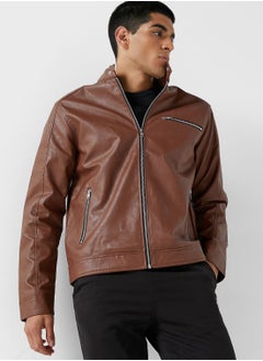 Buy Pu Biker Jacket in Saudi Arabia