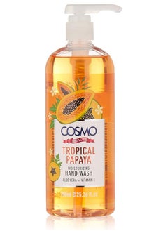 Buy Tropical Papaya Moisturizng Hand Wash Aloe Vera And Vitamin E 750 Ml in Saudi Arabia