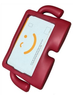 Buy Cartoon Shockproof Kids Friendly Case Stand For Samsung Tab A9 8.7 Inch 2023 - (Dark Red) in Egypt