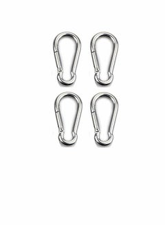 Buy Carabiner Clip, Heavy DutCarabiner Duty Snap Hook 304 Steel Spring Clip Keychain, Holds Up to 154lb/70kg (Max) for outdoor activity,camping, fishing, hiking, traveling, keychain etcy in UAE