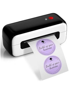 اشتري USB Thermal Label Printer for Shipping Packages - Desktop Label Printers for Small Business - Compatible with USPS, Etsy - Supports Multiple Systems - Black في السعودية