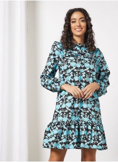 Buy Floral Print Mini Dress in UAE