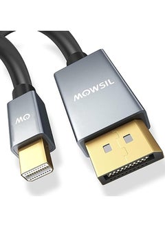 Buy Mowsil 4K Mini DisplayPort to DisplayPort Cable 2Mtr, Bi-Directional Mini DP to DP Cable, 4K@60Hz Gold-Plated Mini DP Compatible with MacBook Air/Pro, Surface Pro/Dock. in UAE