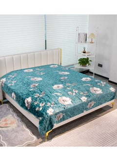 Buy Single Ply Premium Cloudy Blanket Made by 100% Polyester SPUN YARN Obtained from Virgin Polyester Which is Suitable for winter and Rainy Season 160X220CM 5LB in Saudi Arabia