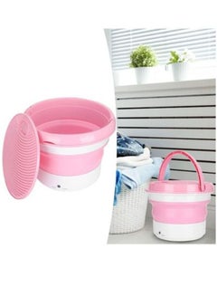 Buy 7L large Capacity Portable Foldable Mini Washing Machine Small Bucket Laundry Washer in UAE