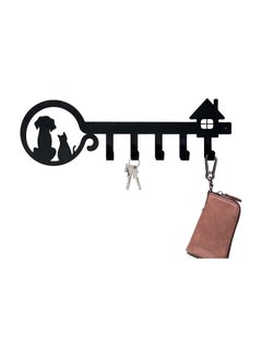 اشتري Key Holder for Wall Decorative Black Metal Key Rack في الامارات