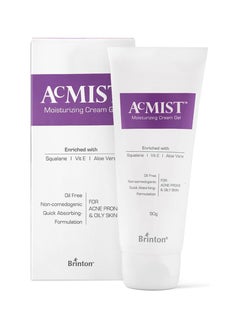 Buy Brinton AcMist Moisturizing Cream Gel for Acne Prone and Oily Skin,50g (12345, White and Pink) in UAE