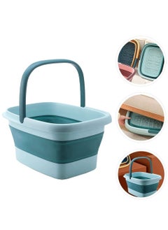 اشتري Foldable Bucket Portable Folding Buckets for Cleaning Fishing Camping Collapsible Mop Bucket في الامارات