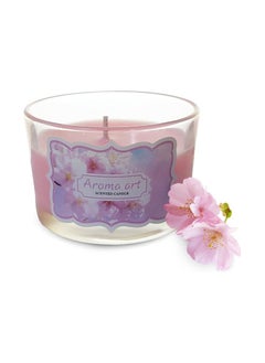 اشتري Scented Candles Aromatherapy, Natural Wax, Stress Relief Fragrance for Home, Bath, Spa, Yoga - Perfect Gift for Women (Cherry blossom Pink) في مصر