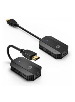 اشتري Powerology Wireless HDMI Mirroring Adaptor Pair with USB-C Cable Full HD 1080P - Black في الامارات