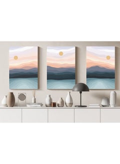 Buy Home Gallery set three beautiful contemporary Printed canvas wall art in Egypt