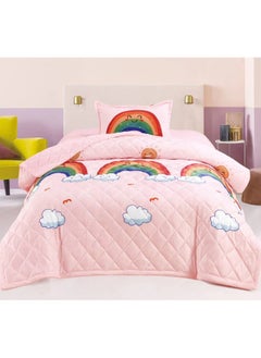 Buy 3pcs winter kids comforter set single size 160x210cm includes comforter set, fitted sheet and pillow sham in Saudi Arabia