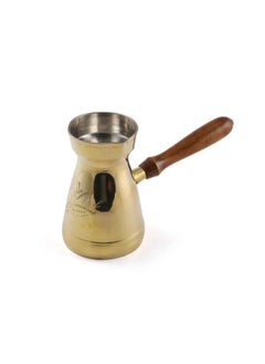 Buy Copper Brass Turkish Coffee Pot 300 ml India in UAE