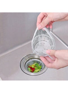 اشتري Kitchen Sink Strainer Mesh Bags, 100pcs Disposable Mesh Sink Strainer Bags for Various Kitchen Bathroom Sink Basket Strainers في السعودية
